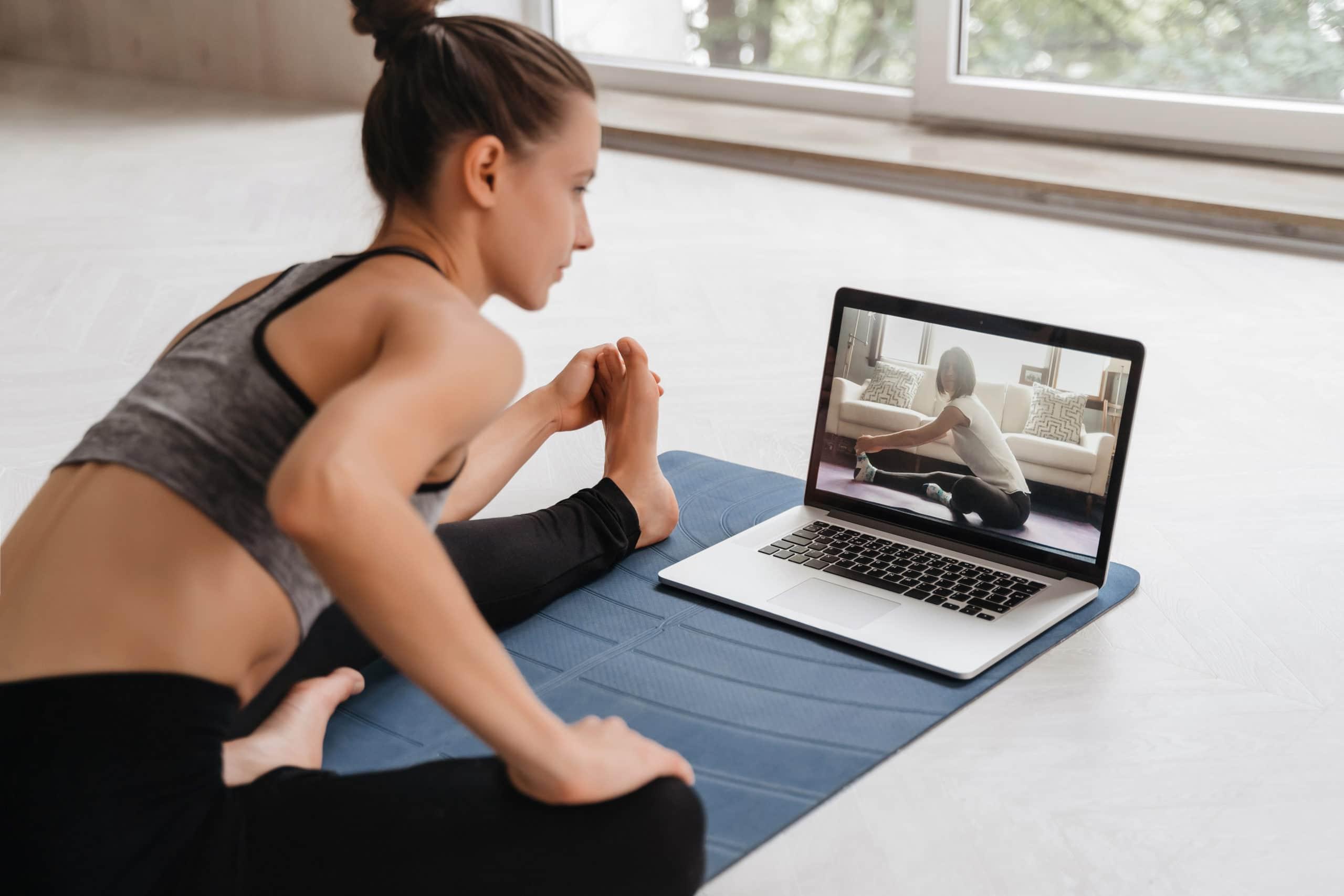 Patient recording a video check-in from home
